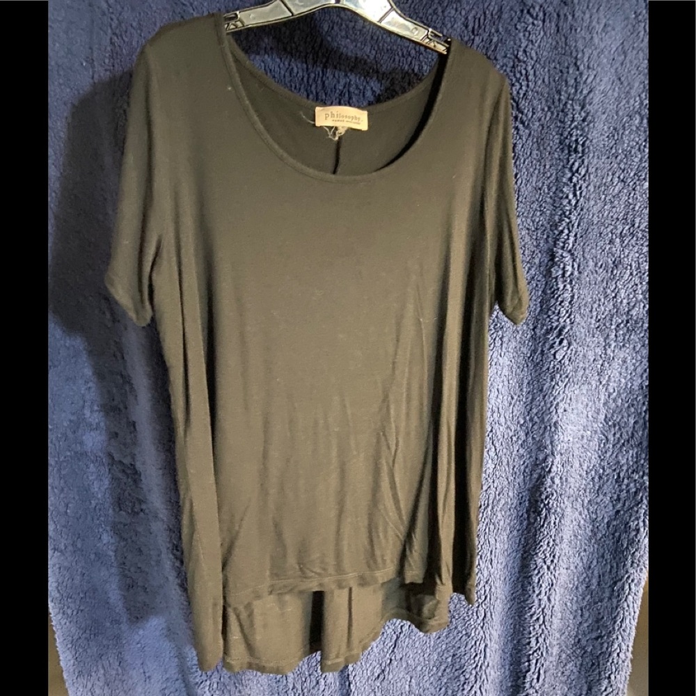 Philosophy Black Hi/Lo tee Shirt 2xl
